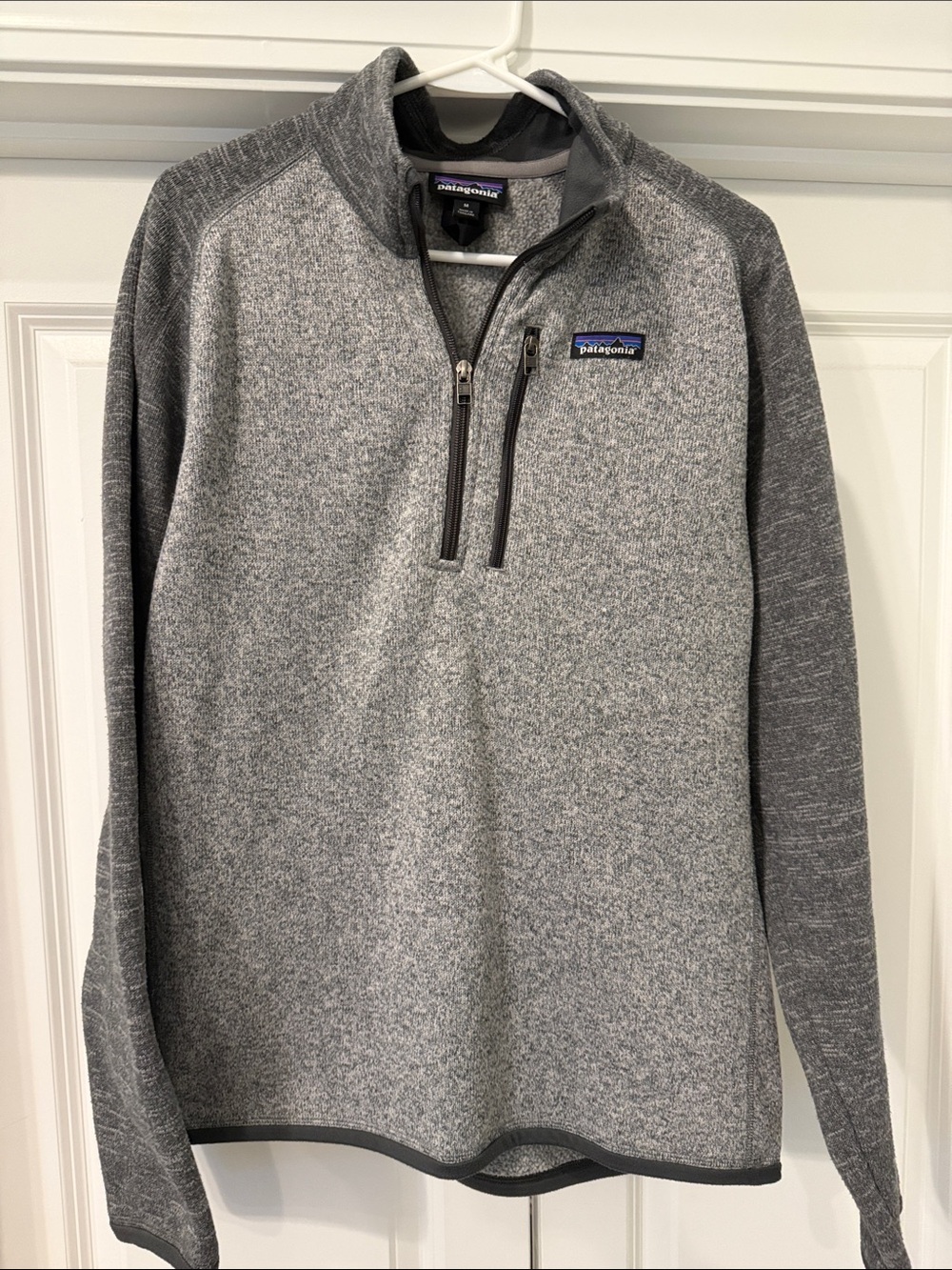 Patagonia Gray Heather Quarter-Zip Pullover